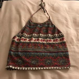 Tribal crop top